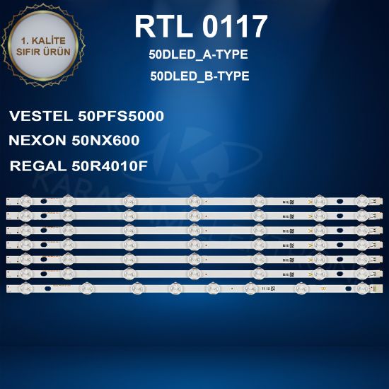 VESTEL 50PFS5000 LED BAR , NEXON 50NX600 LED BAR , REGAL 50R4010F