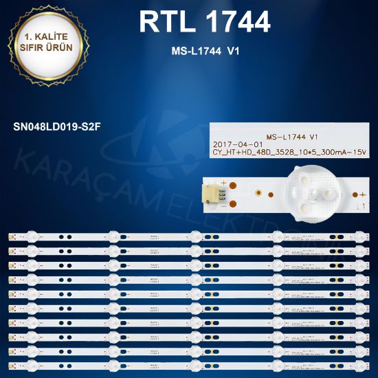 SUNNY 48'', SN048LD019-S2F, MS-L1744 V1, CY_HT+HD_48D_3528_10*5_300mA-15V, LED BAR
