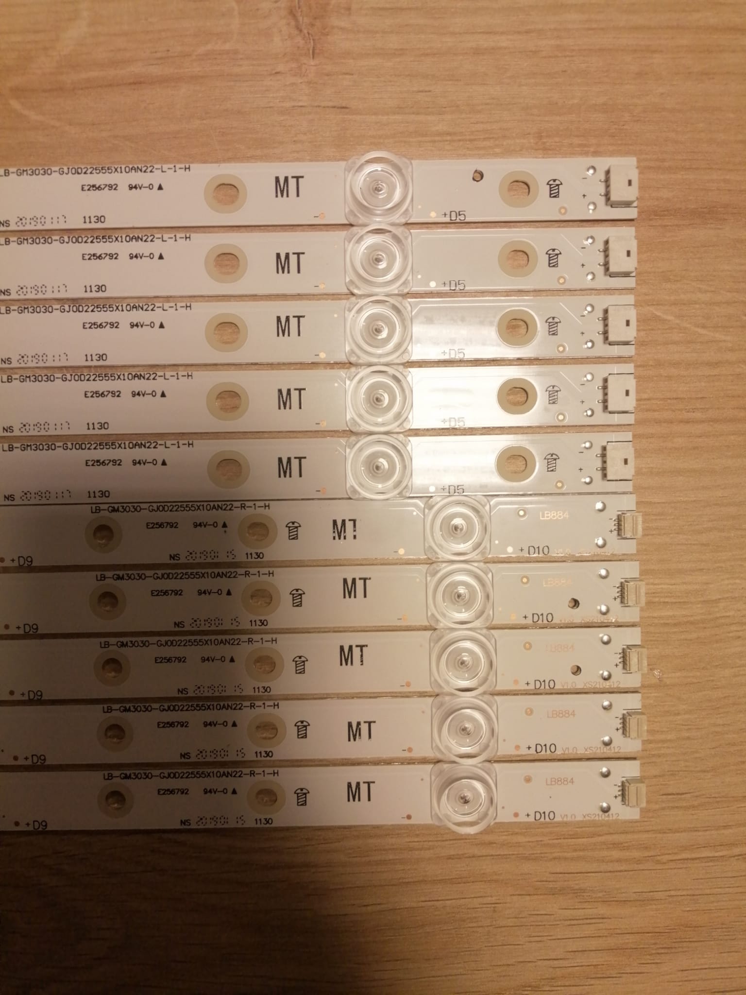 PHILIPS 55PUS7304 ,55PUS7504 LED BAR, LB-GM3030-GJ0D22555X10AN22-H , LB-GM3030-GJ0D22555X10AN22-T , TPT550J1-QUBH84.K