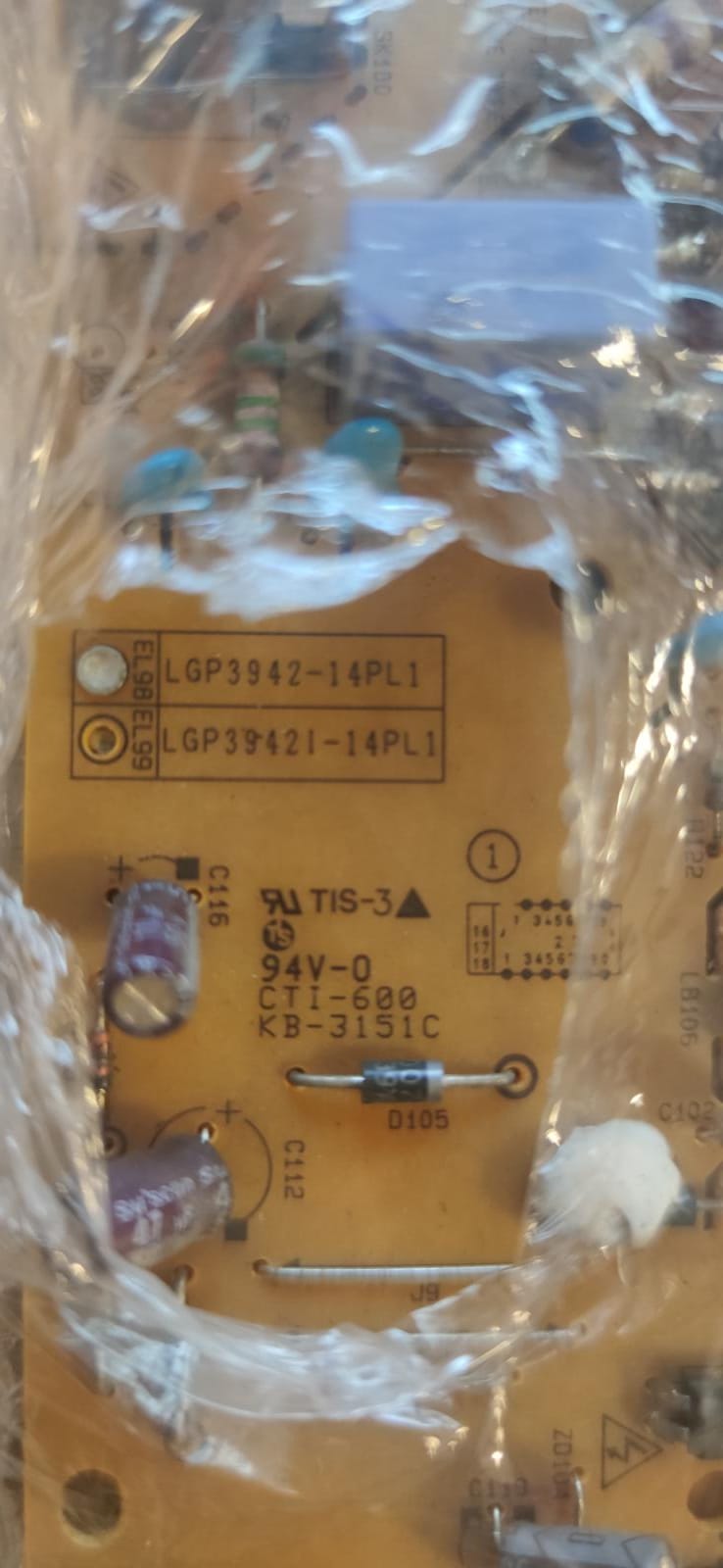EAX65423701 (2.0) , LGP3942-14PL1 , 3PCR00633A , PLDF-L307A , LG , 42LB652V , 42LB582V , POWER BOARD