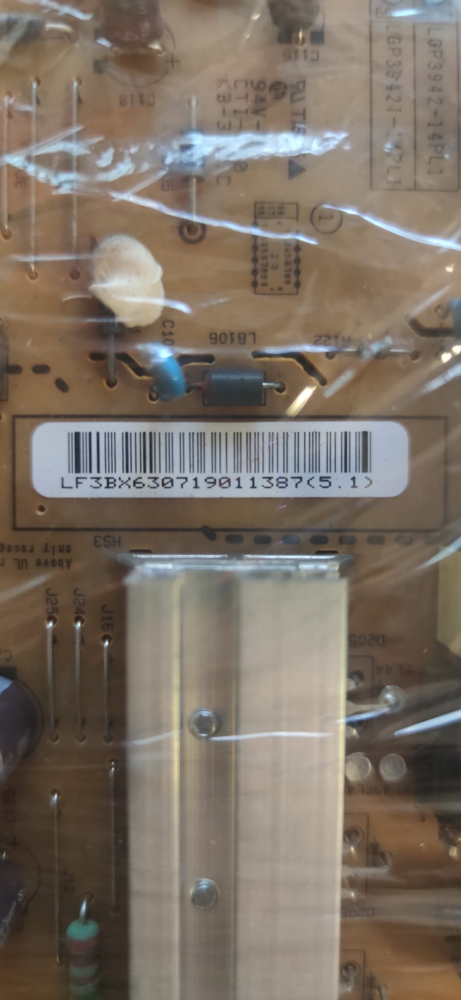 EAX65423701 (2.0) , LGP3942-14PL1 , 3PCR00633A , PLDF-L307A , LG , 42LB652V , 42LB582V , POWER BOARD
