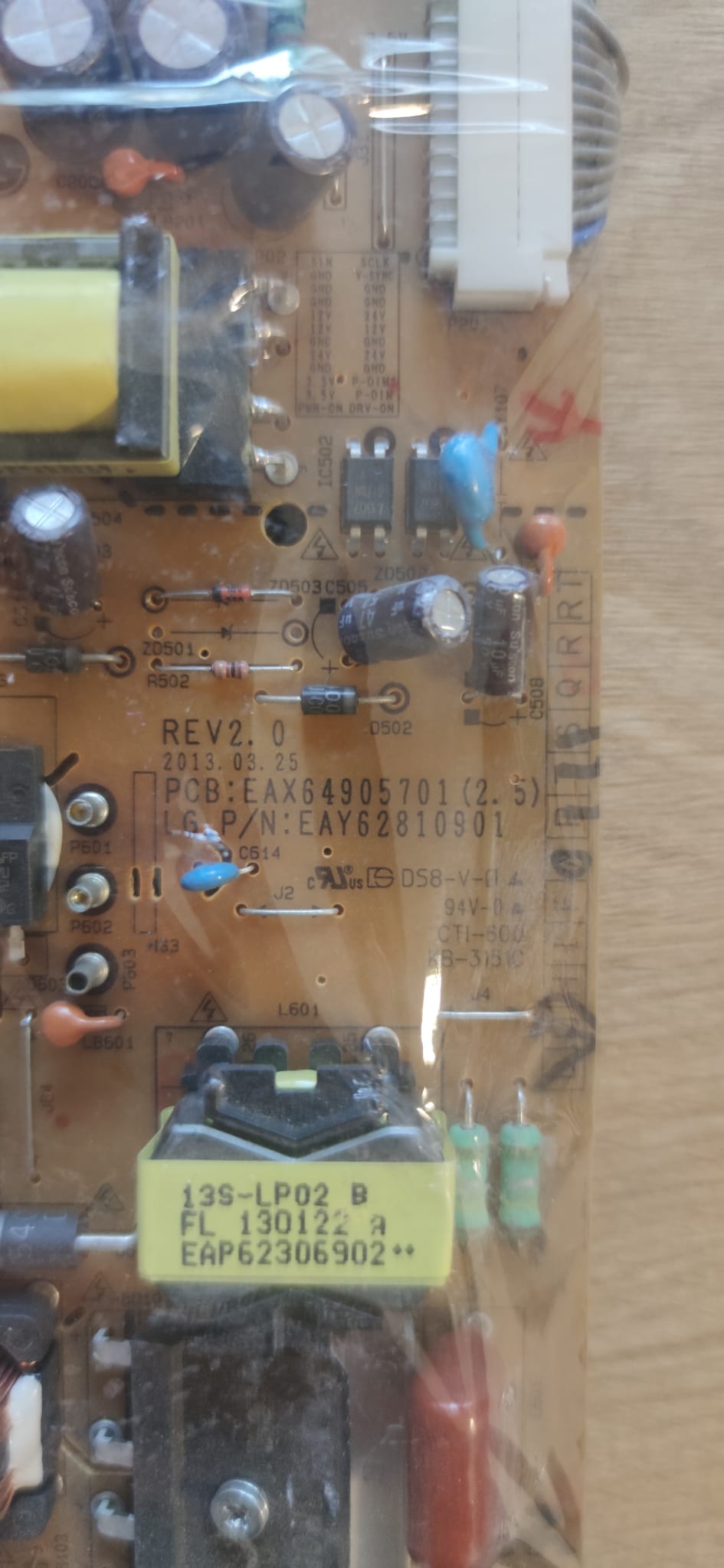 EAX64905701 , 2.5 , EAY62810901 , REV 2 , LGP4247-13LPB , POWER BOARD , LG BESLEME