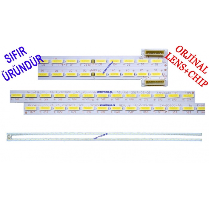 2 MODEL VARPARİS 55 CLX 8675 BP ARCELIK_55_74+74_7020PCT_D7T , ZXH60600-AA , ZXH60601-AA, ARÇELİK A55L 9762 5B ULTİMA LED BAR , ARÇELİK A55L9762 LED BAR , BEKO B55L 9762 5B QUATRO LED BAR , BEKO B55L9762 LED BAR , GRUNDIG 55 VLX 8650 BP LED BAR 