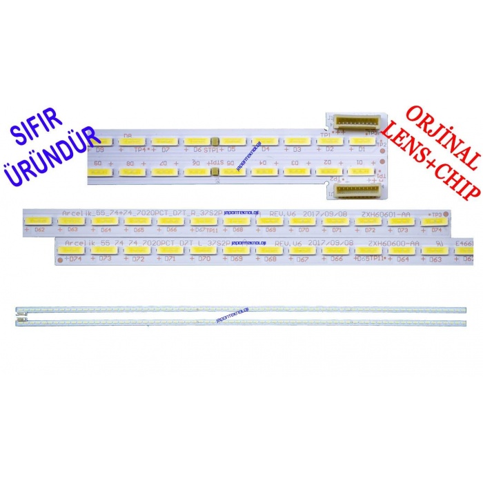 PARİS 55 CLX 8675 BP ARCELIK_55_74+74_7020PCT_D7T , ZXH60600-AA , ZXH60601-AA, ARÇELİK A55L 9762 5B ULTİMA LED BAR , ARÇELİK A55L9762 LED BAR , BEKO B55L 9762 5B QUATRO LED BAR , BEKO B55L9762 LED BAR , GRUNDIG 55 VLX 8650 BP LED BAR 