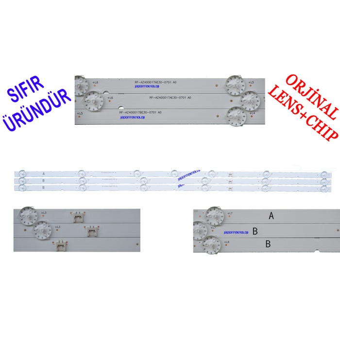 GRUNDIG 40GDF5950B, 40GEF6950B, LED BAR , A40A6575A, RF-AZ400017AE30-0701 A0, RF-AZ400017AE30-0601 A0 LED BAR, SDL400FY(QD0-G18),