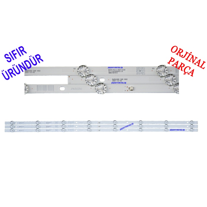 AWOX U4300STR/FH, 10943ST LED BAR, AWOX AWX-10943ST, LED, DLED43HD 3X8 1002, 31.11.043000015 , led bar panel ledi , TELEFOX 43TFH4300 LED BAR