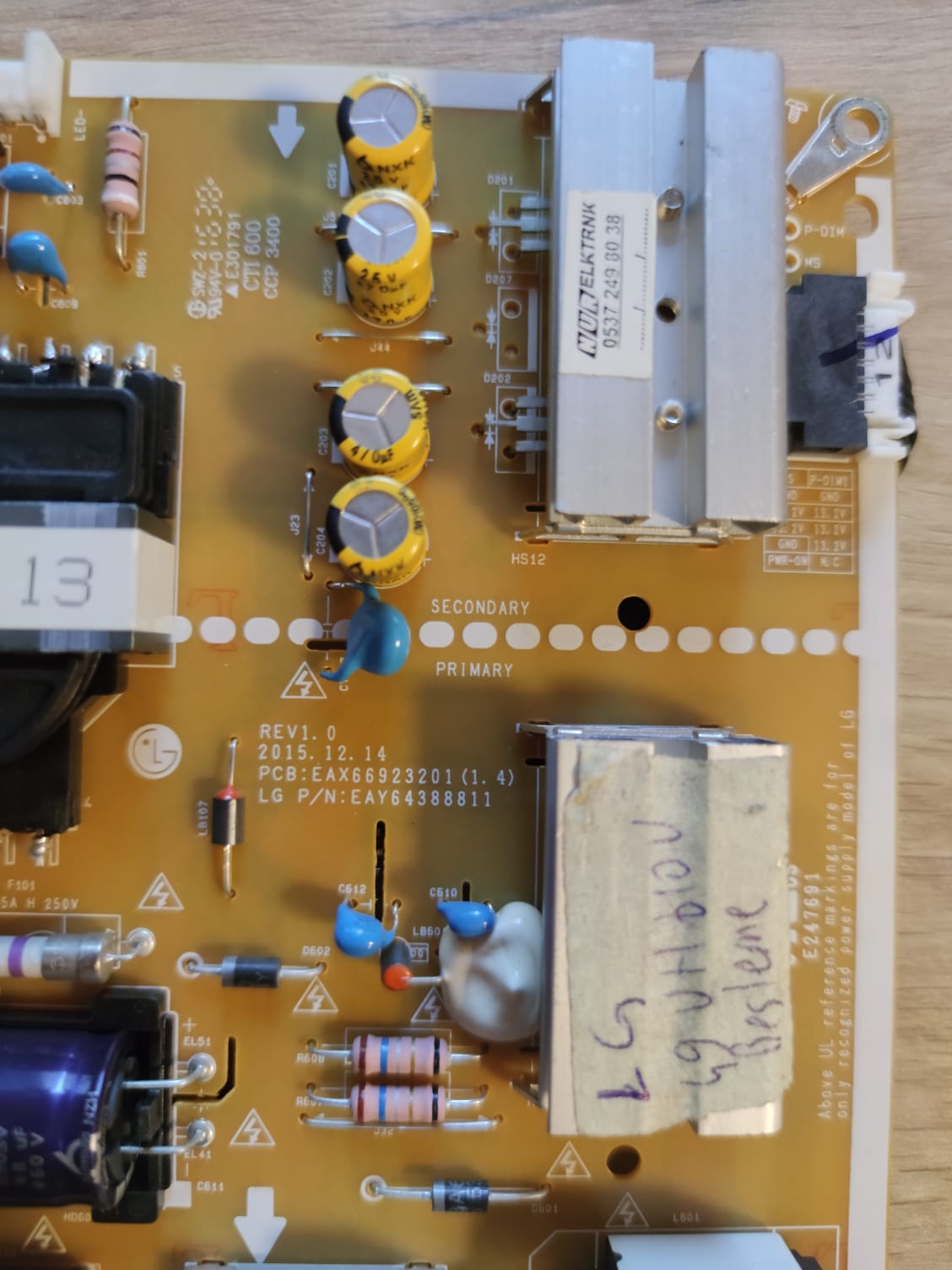 LG ,49UH610V BESLEME KARTI, EAX66923201
