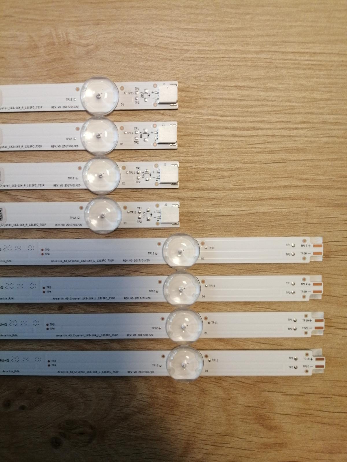 43VLX7730 ARCELİK_43_CRYSTAL_1X3+1X4_L , ARCELİK_43_CRYSTAL_1X3+1X4_R , ZCT606 , ZXZ65600-AA LED BAR TAKIM