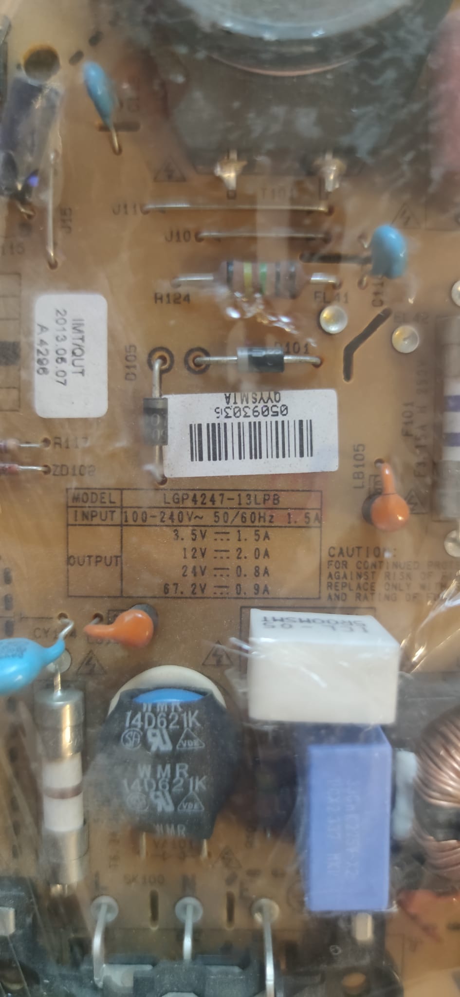 EAX64905701 , 2.5 , EAY62810901 , REV 2 , LGP4247-13LPB , POWER BOARD , LG BESLEME