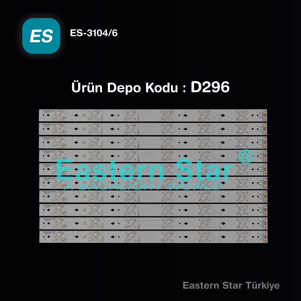 ES-3104, SANYO, LE127S13SM, HKC-500W-TE01A-50T9-MCPCB, LED BAR