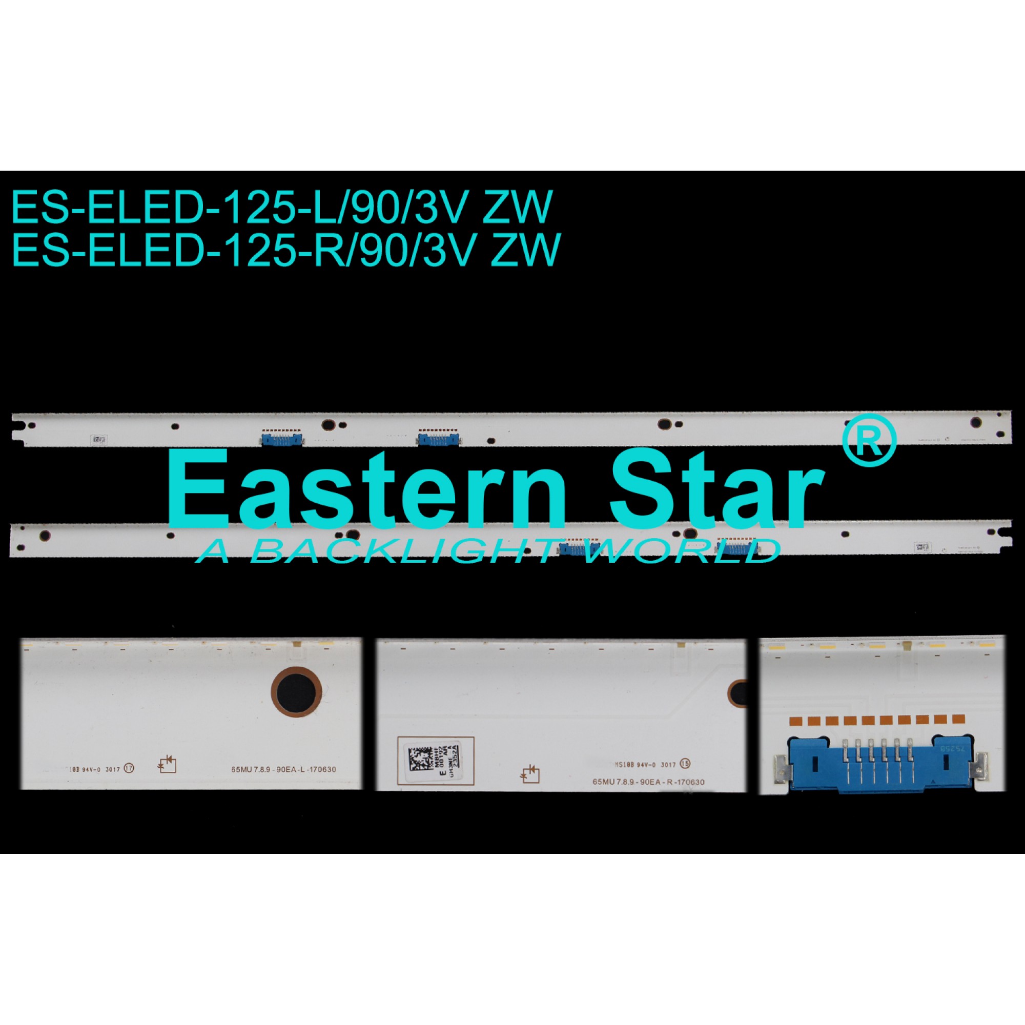 ES-ELED-125, SAMSUNG, UE65MU8000TXTK, UE65MU9000TXTK, UE65MU9500TXTK, LED BAR, BACKLIGHT, V7MU-650SMA-R0, V7MU-650SMB, S_MU_65_FL70_L90 R90 _REV1.2, BN96-42351A, BN96-42352A, BN96-42353A, BN96-42354A, TV LED BAR