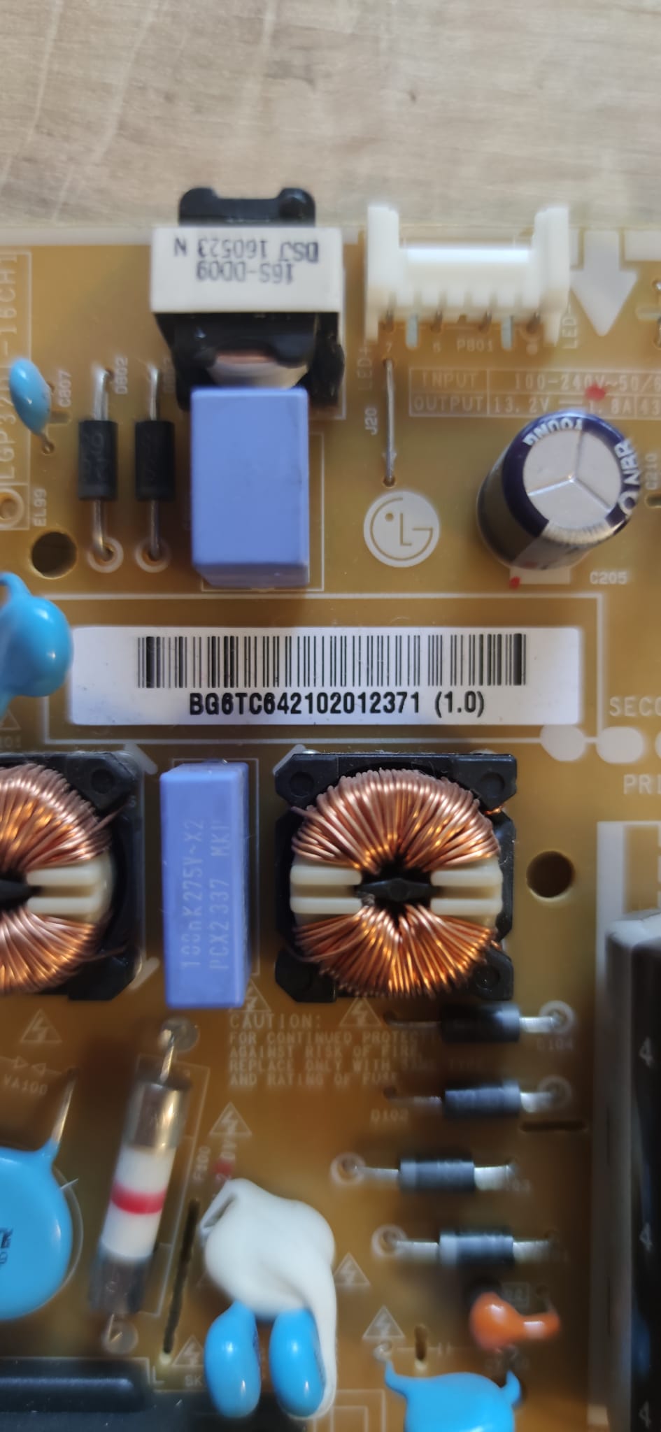 EAX66752501 , 1.8 , REV1.0 , LGP32D-16CH1 , POWER BOARD , LG BESLEME