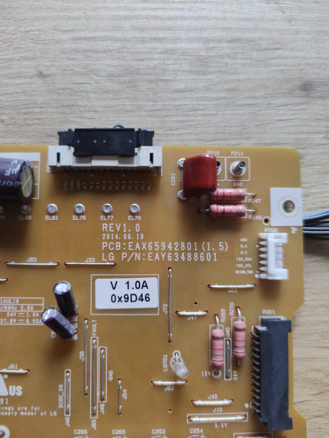 EAX65942801 , 1.5 , EAY63488601 , REV1.0 , POWER BOARD , LG BESLEME
