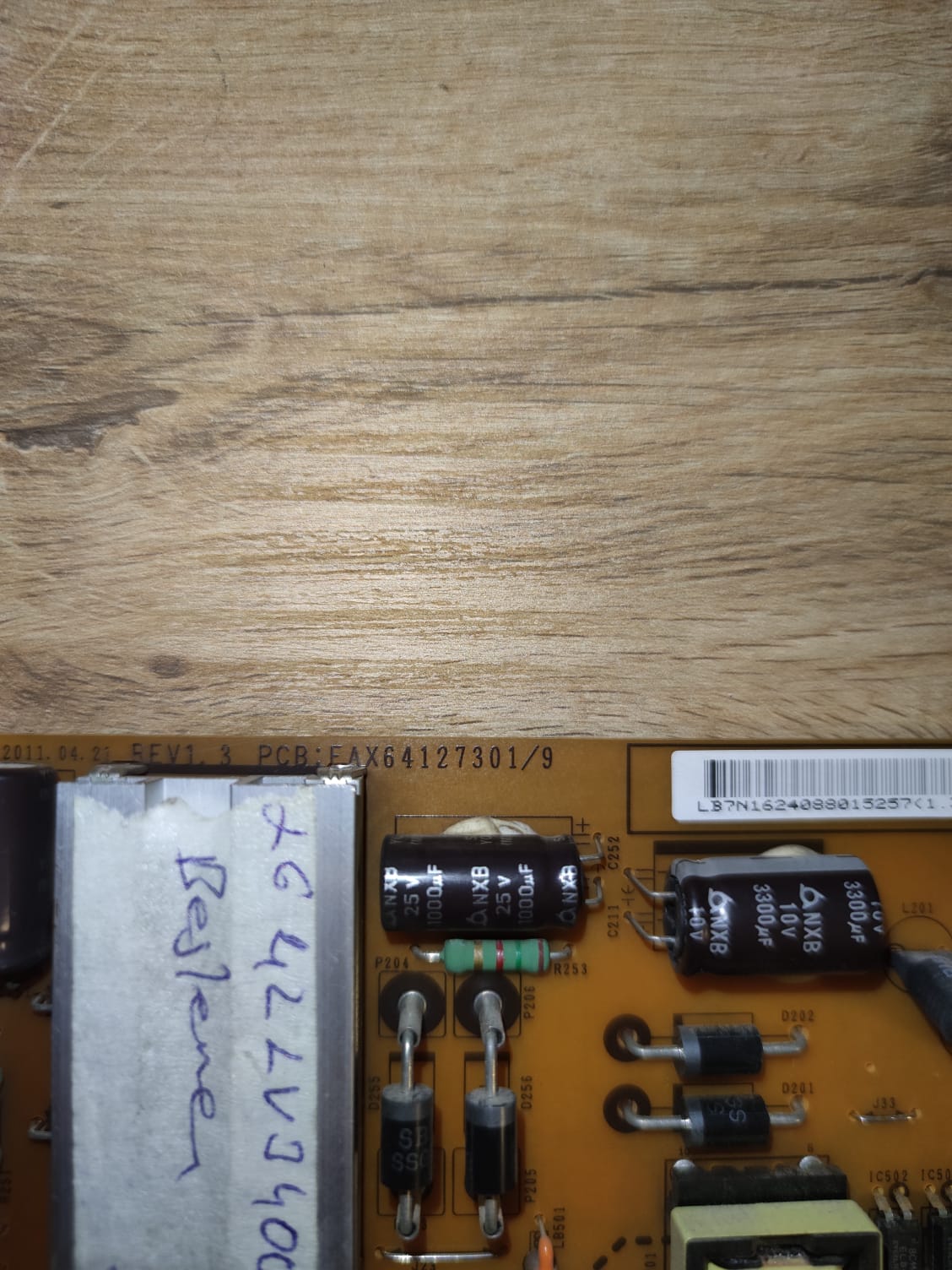 EAX64127301/9 , REV1.3 , LGP42-11PUC1 , POWER BOARD , LG BESLEME